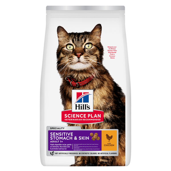 Hill's Science Plan Sensitive Stomach & Skin Adult Cat 1.5kg