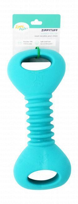 Zippy Paws Blue Dumbbell Chew & Fetch Dog Toy