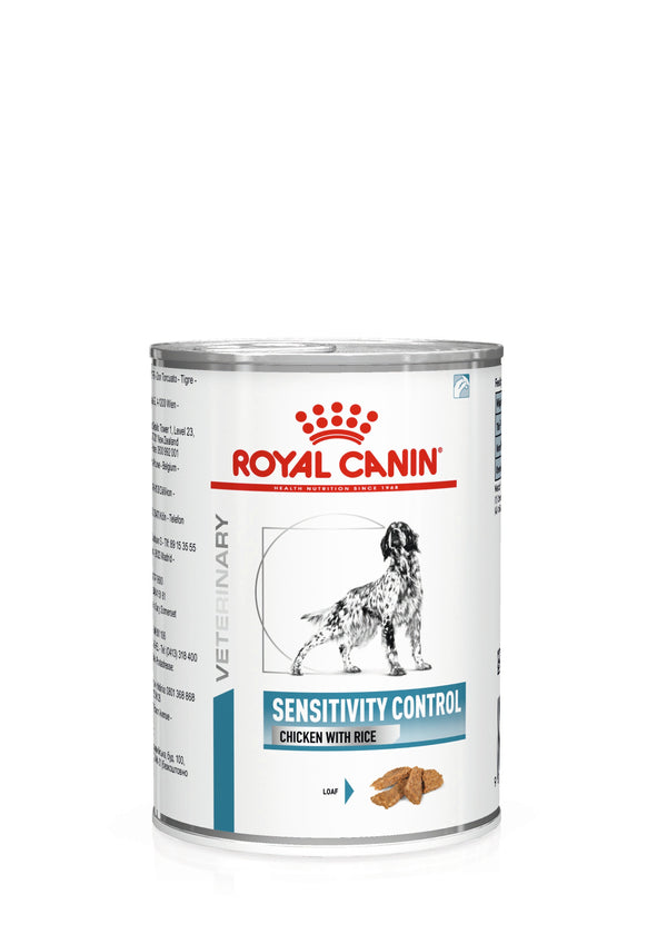 RCV Canine Sensitivity Control Cans (Chicken with Rice)