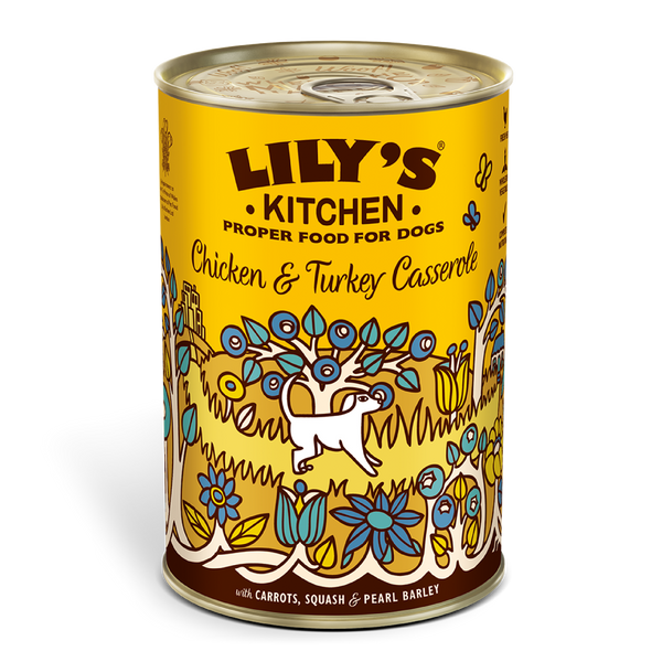 Lily's Kitchen Chicken & Turkey Casserole - Dog Food 400g (in can)