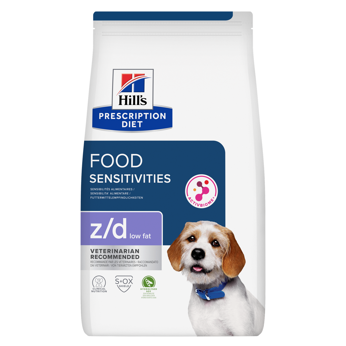 Hill’s Prescription Diet z/d Low Fat Dog Food Hydrolysed Soy (10kg)