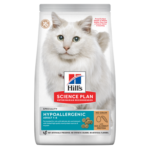 Hill's Science Plan Hypoallergenic Adult Cat Egg & Insect Protein 1.5kg