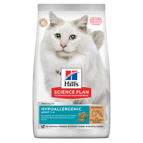 Hill's Science Plan Hypoallergenic Adult Cat Egg & Insect Protein 1.5kg