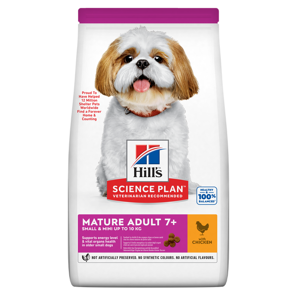 Hill’s Science Plan Small & Mini Mature Adult 7+ Dog Food With Chicken (3kg)