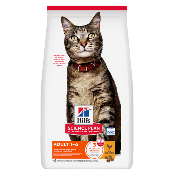 Hill's Science Plan Adult Cat Food with Chicken 3kg