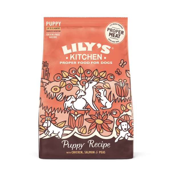 Lily's Kitchen Puppy Recipe with Chicken, Salmon & Peas Dry Food (2.5kg)