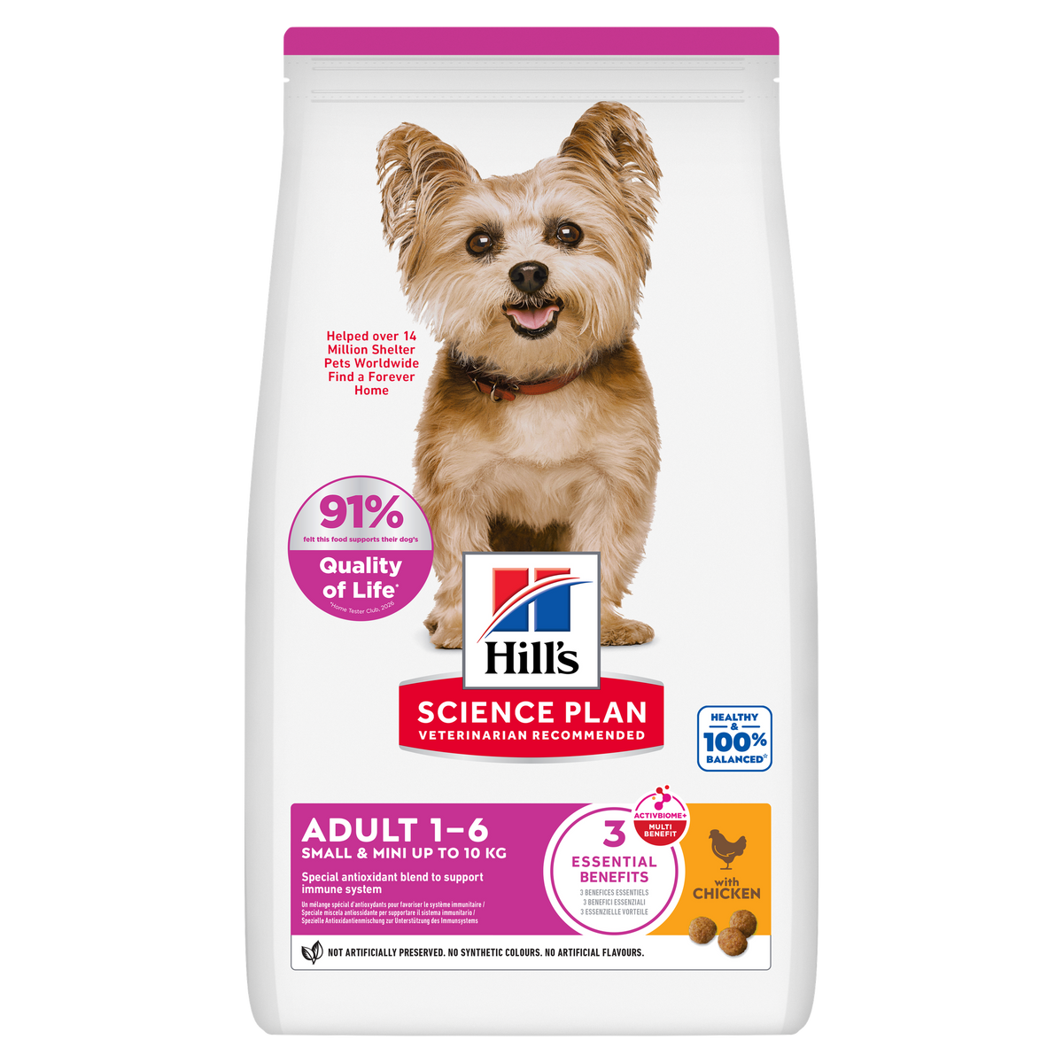 Hills SP Small & Mini Adult Dog Food With Chicken (1.5kg)