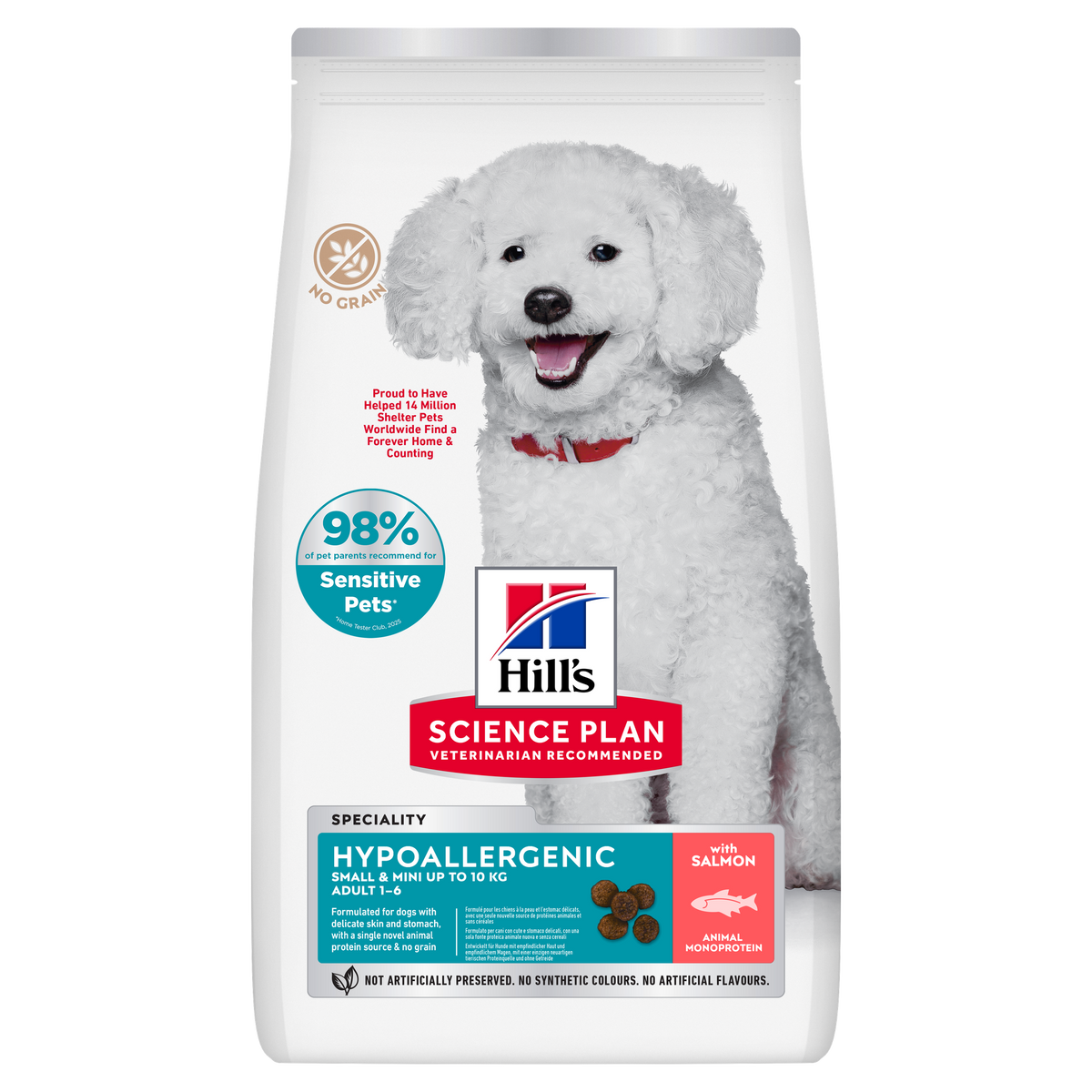 Hill’s Science Plan Hypoallergenic Small & Mini Adult Dry Dog Food with Salmon (1.5KG)