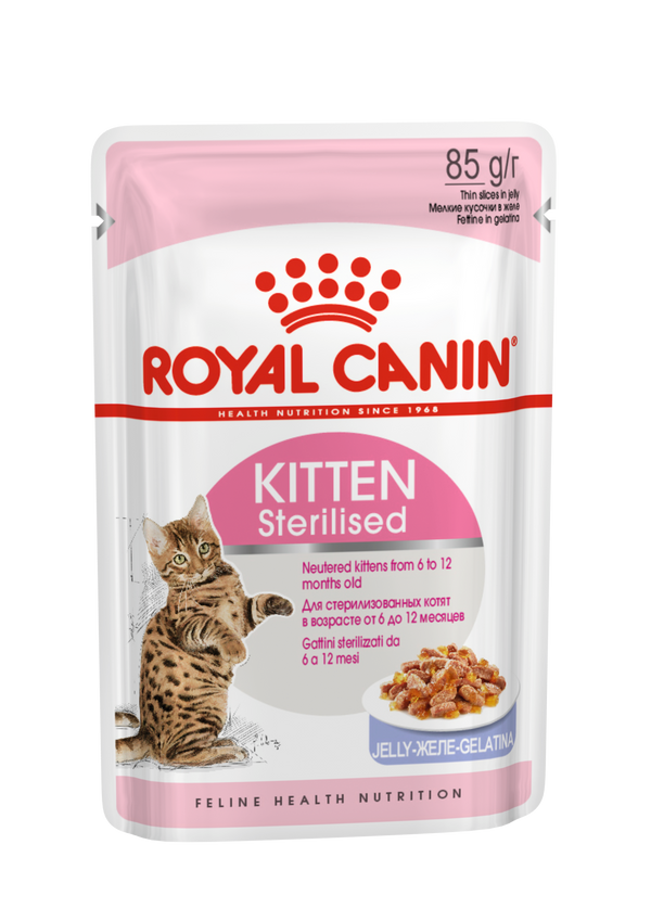 RC Feline Kitten Sterilized Jelly (WET FOOD - 85g Pouches)