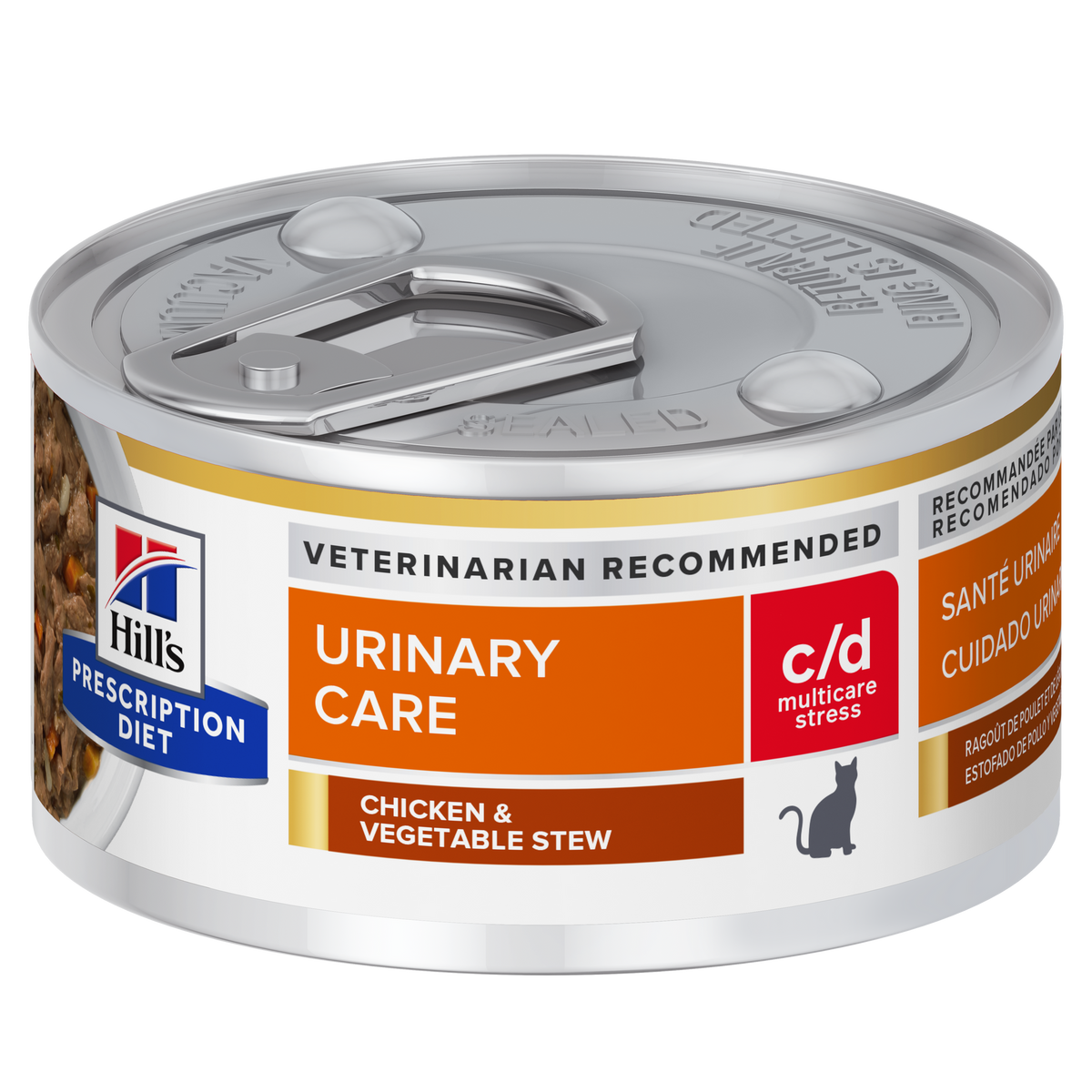 Hills Feline Urinary Care c/d Multicare Stew w/chicken & veg 82g