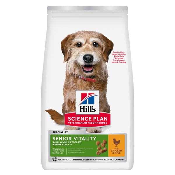 Hills Canine Senior Vitality S/mini 250g