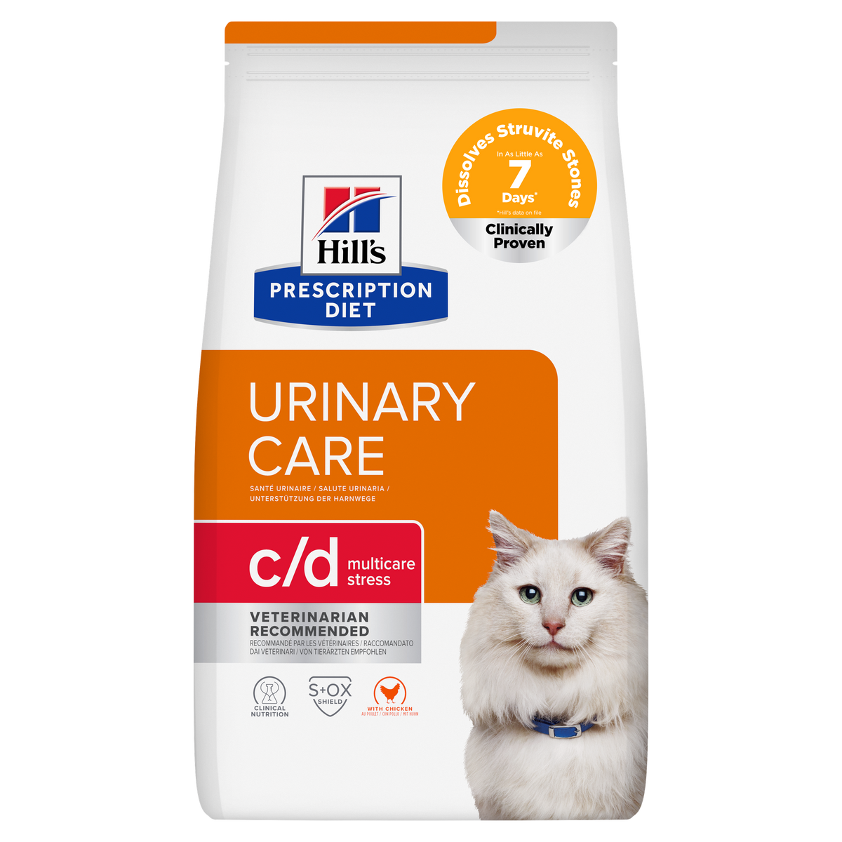 Hills Feline C/D Urinary Stress (with Chicken) 1.5kg