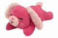 Zippy Paws Snoozies Pink Bunny Plush Dog Toy