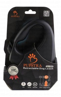 Pupstra 5m Leash Black Medium