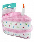 Zippy Paws Nomnomz Multicolor Cake Plush Dog Toy