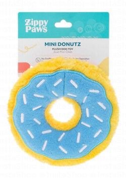 Zippy Paws Mini Blueberry Donut Plush Dog Toy
