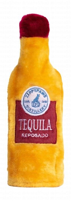 Zippy Paws Happy Hour Crusherz Tequila Bottle Plush Dog Toy