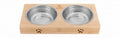 Pupstra Small Beige 2x250ml Dual Pet Bowl
