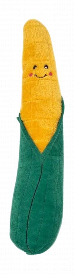 Zippy Paws Green & Yellow Corn Plush Dog Toy