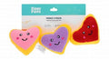Zippy Paws Mini Assorted Squeaky Heart Plush Dog Toys