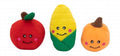 Zippy Paws Assorted Vegetable Plush Dog Toys