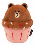 Zippy Paws Valentine Bear Cupcake Plush Dog Toy