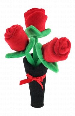 Zippy Paws Bouquet of Roses Plush Dog Toy