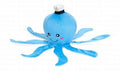Zippy Paws Ollie the Octopus Blue Plush Dog Toy