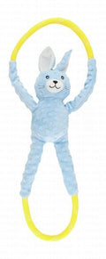 Zippy Paws Light Blue & Yellow Bunny Tug Toy