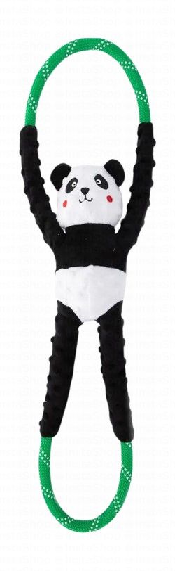 Zippy Paws Charity Panda Tug Toy with Rope